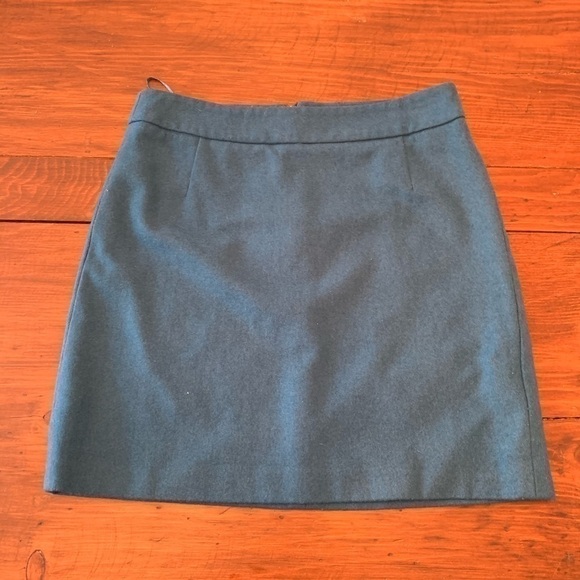 Blue Wool Skirt - Picture 2 of 5